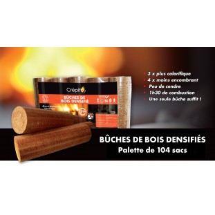 Palette Bois de chauffage-25 CM – 3 Stères – FELIX BOIS